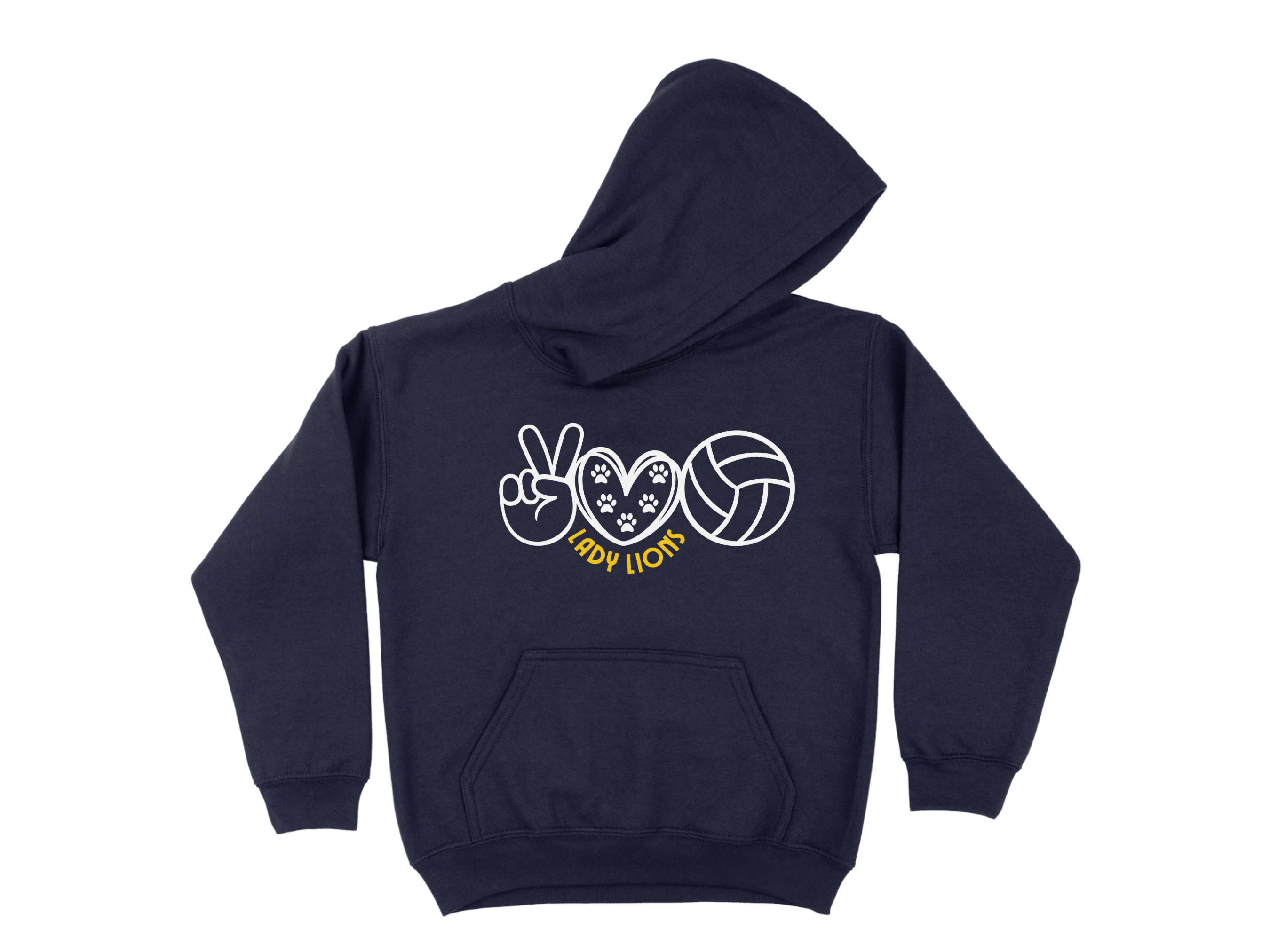 Lady Lions Volleyball - Navy Hoodie  Main Image